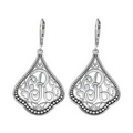 Alison & Ivy Classic Script Initial Earrings - 35x26mm